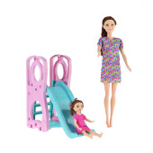 Oyuncak Bebek Elyss Park Seti Kaydıraklı Set thumbnail 1