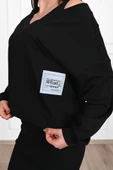 Kadın Askılı Sweatshirtli Elbise 3711-23 thumbnail 6
