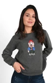 Kadın Baskılı Sweatshirt 1636-24 thumbnail 11