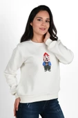Kadın Baskılı Sweatshirt 1636-24 thumbnail 7
