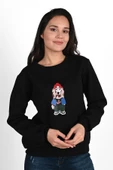 Kadın Baskılı Sweatshirt 1636-24 thumbnail 2
