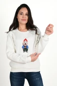 Kadın Baskılı Sweatshirt 1636-24 thumbnail 8