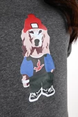 Kadın Baskılı Sweatshirt 1636-24 thumbnail 12