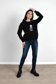 Kadın Baskılı Sweatshirt 1636-24 thumbnail 4