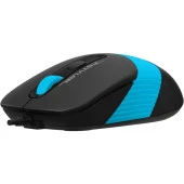 A4 TECH FM10 USB 1600dpi Optic Siyah/Mavi Mouse thumbnail 2