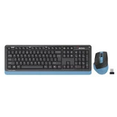 A4 TECH FG1035 Kablosuz Q Trk Optic Mouse Siyah/Mavi Multimedya Klavye - Mouse Set thumbnail 1