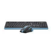 A4 TECH FG1035 Kablosuz Q Trk Optic Mouse Siyah/Mavi Multimedya Klavye - Mouse Set thumbnail 4