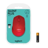 Logıtech M330 Sessiz Kablosuz Mouse-Kırmızı 910-004911 thumbnail 7