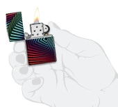 Zippo Rainbow Pattern Dizayn Çakmak thumbnail 4