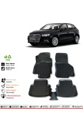 İzoref Audi A3 HB 2012 Model 4D Havuzlu Paspas thumbnail 1