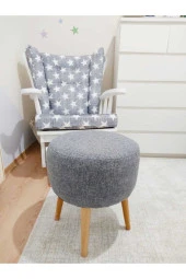 Neta Trade Neta Home Gri Puf & Bench & Tabure thumbnail 3