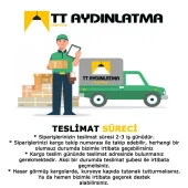 TT Aydınlatma TT002-SR  Papyon Modeli Sarı Kaplama Led Avize thumbnail 6