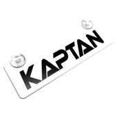 Kaptan Yazılı Sök Tak Dekor Plaka thumbnail 1