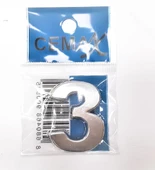 Periboia 4 Cm Plastik Krom Kaplama Kapı Numarası - 3 thumbnail 1