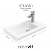 CREAVİT MY045 Memory 45 cm Lavabo thumbnail 3