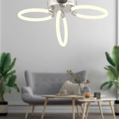Honos 3lü Krom 39 Watt Plafonyer Led Avize thumbnail 1