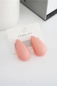 Kadın Vip Seri Su Damlası Model Küpe E. Pembe thumbnail 3