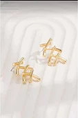 Kadın Özel Tasarım 4 cm Küpe 002 thumbnail 4