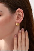 Kadın Özel Tasarım 1.5 cm Küpe thumbnail 3