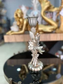 Şamdan mumluk çiçek şamdan polyester thumbnail 5