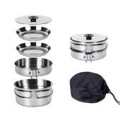 Kingcamp Backpacker Iii Silver Yemek Set (2 Kisi) thumbnail 2