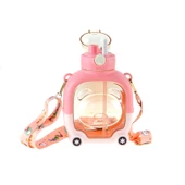 Matara Ayıcık Sevimli Matara 1000 Ml Pembe thumbnail 2