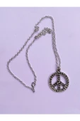Peace Barış Güvercin Zincir Kolye PYTKZNKLY83 thumbnail 2