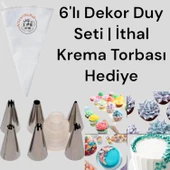 6'lı Dekor Duy Seti | İthal Krema Torbası Hediye thumbnail 1