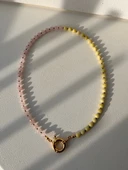 Pembe kuvars zebercet kolye thumbnail 1