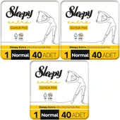 Sleepy Extra Günlük Ped Normal 120 Adet Mega Pk (3PK*40) thumbnail 1