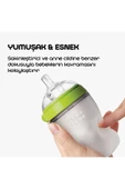 Comotomo Antikolik Silikon Biberon 2li 150ml Yeşil ve Pembe thumbnail 4
