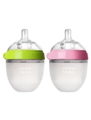 Comotomo Antikolik Silikon Biberon 2li 150ml Yeşil ve Pembe thumbnail 1