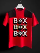 BOX BOX BOX F1 Kırmızı-Siyah Tshirt thumbnail 1