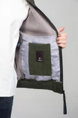 Erkek Kadife Ve Polar Laminasyon Kumaşlı Çift Fermuarlı İçi Astarsız Bomber Mont thumbnail 10