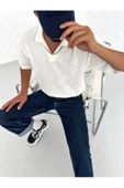 Ajurlu Oversıze Triko T-shirt thumbnail 1