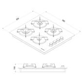 Termikel Ankastre Ocak BH P6144C B thumbnail 6