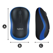 LOGITECH M185 Kablosuz Mouse-Mavi 910-002236 thumbnail 7
