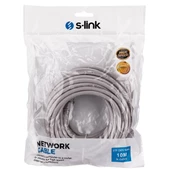 S-link SL-CAT610 10m Gri CAT6 Patch Kablo thumbnail 3