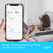 TP-LINK Tapo T315 Akıllı Sıcaklık ve Nem Sensörü thumbnail 4