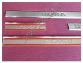 WOC Chrome VW Bora Krom Kapı Eşiği 1998-2004 4 Parça Paslanmaz Çelik thumbnail 4