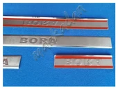VW Bora Krom Kapı Eşiği 1998-2004 4 Parça Paslanmaz Çelik thumbnail 3