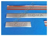 VW Bora Krom Kapı Eşiği 1998-2004 4 Parça Paslanmaz Çelik thumbnail 4
