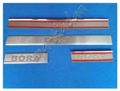 VW Bora Krom Kapı Eşiği 1998-2004 4 Parça Paslanmaz Çelik thumbnail 2