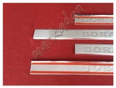 DB Chrome VW Bora Krom Kapı Eşiği 1998-2004 4 Parça P.Çelik thumbnail 3