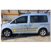 Markadan VW Caddy Krom Yan Kapı Çıtası 2004-2014 4 Parça Paslanmaz Çelik thumbnail 2