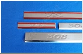 Peugeot 308 Krom Kapı Eşiği Baskı 2007-2013 4 Parça Paslanmaz Çelik thumbnail 4