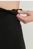 Siyah Ayarlanabilir Bel Hamile Taytı thumbnail 2
