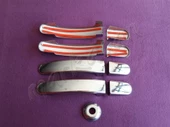 WOC Chrome Ford Transit Krom Kapı Kolu 2014 Sonrası 4 Kapı 9 Parça Paslanmaz Çelik thumbnail 2