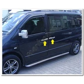 WOC Chrome Mercedes Vito Krom Kapı Kolu 1996-2003 4 Kapı Paslanmaz Çelik thumbnail 3