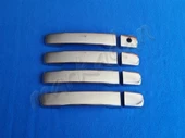 Nissan Navara Krom Kapı Kolu Tek Delikli 2006-2015 4 Kapı Paslanmaz Çelik thumbnail 1